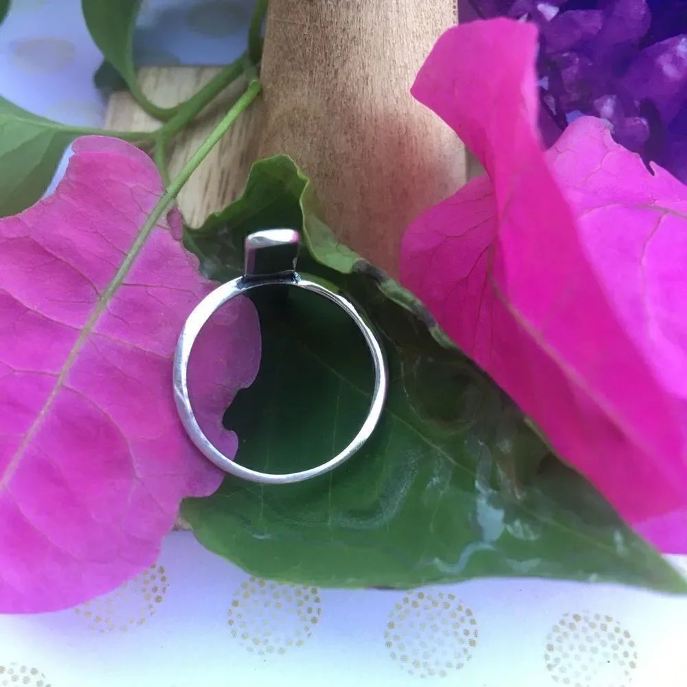 Moon phase sterling silver ring boho-Gypsy - Picture 4 of 7